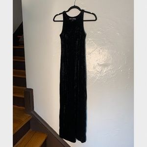 Vintage Betsey Johnson Black Velvet Dress